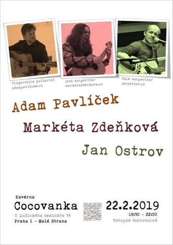 Koncert Cocovanka 22.2.2019 | Adam Pavlíček | Markéta Zdeňková | Jan Ostrov